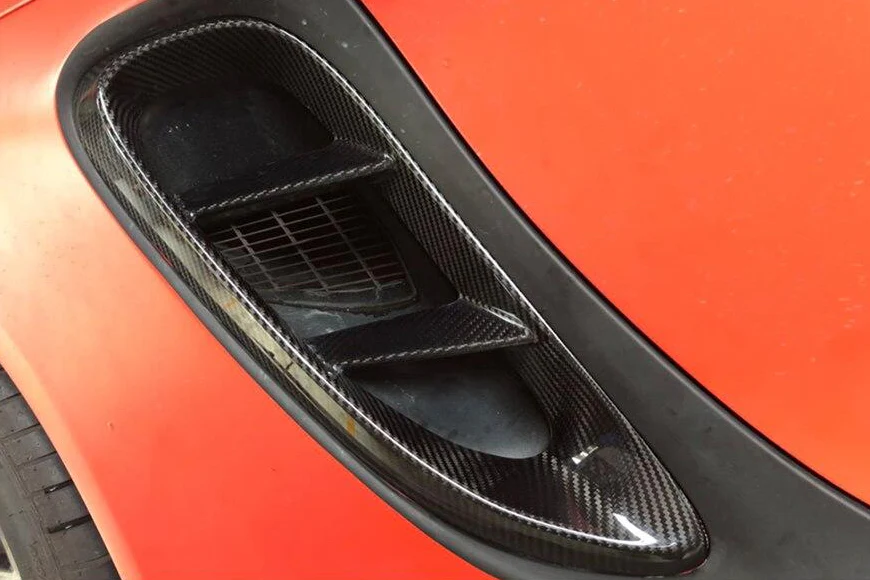 PORSCHE 718 Cayman/Boxster/S/GTS Carbon Fibre Engine Air Intake Vents - Image 3