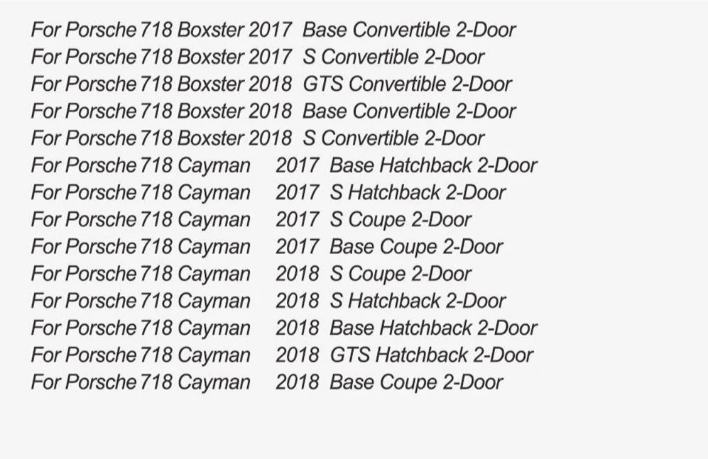 PORSCHE 718 Cayman/Boxster/S/GTS Carbon Fibre Engine Air Intake Vents - Image 6