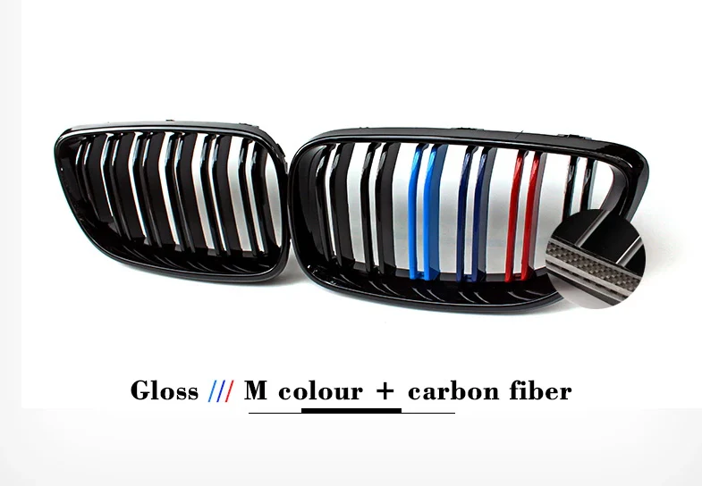BMW 2 Series Front Carbon Fibre Kidney Grilles (2014-2021 F22 F87 F23) - Image 14