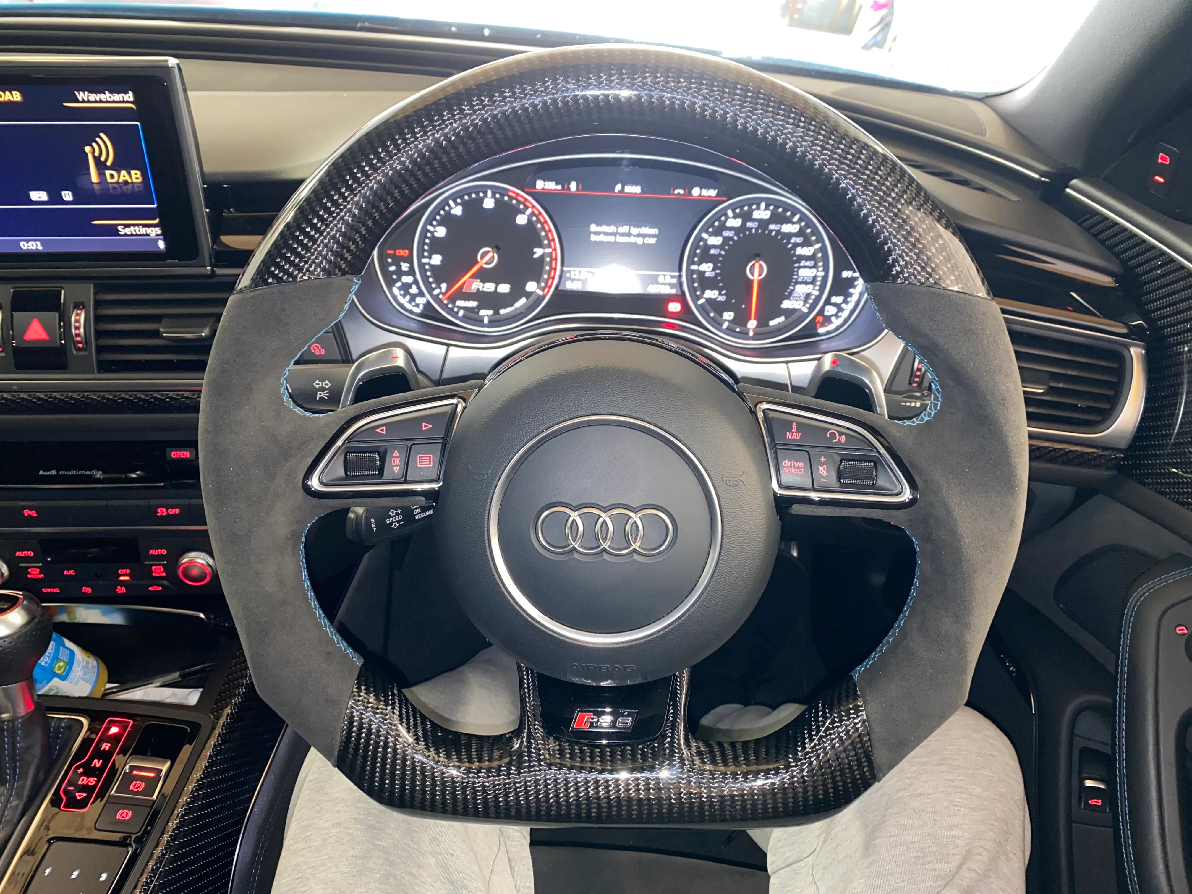 Audi A6 / S6 / RS6 C7 Carbon Fibre Custom Steering Wheel (2013 - 2018 Models) - Image 5