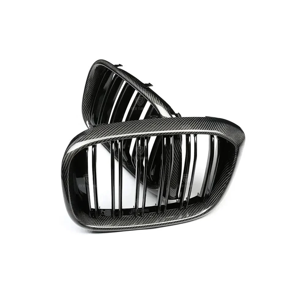 BMW X3 G01 PRE LCI Carbon Fibre Double Slat Kidney Grilles (2018 - 2021) DIVERSION - Image 3