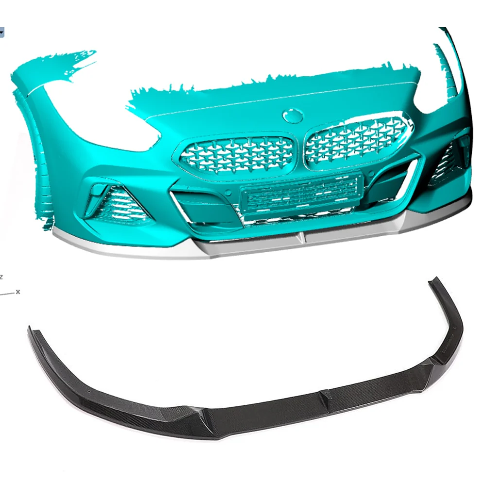 DAS - BMW Z4 G29 Twill Carbon Fibre Front Bumper Mounted Splitter - Image 5