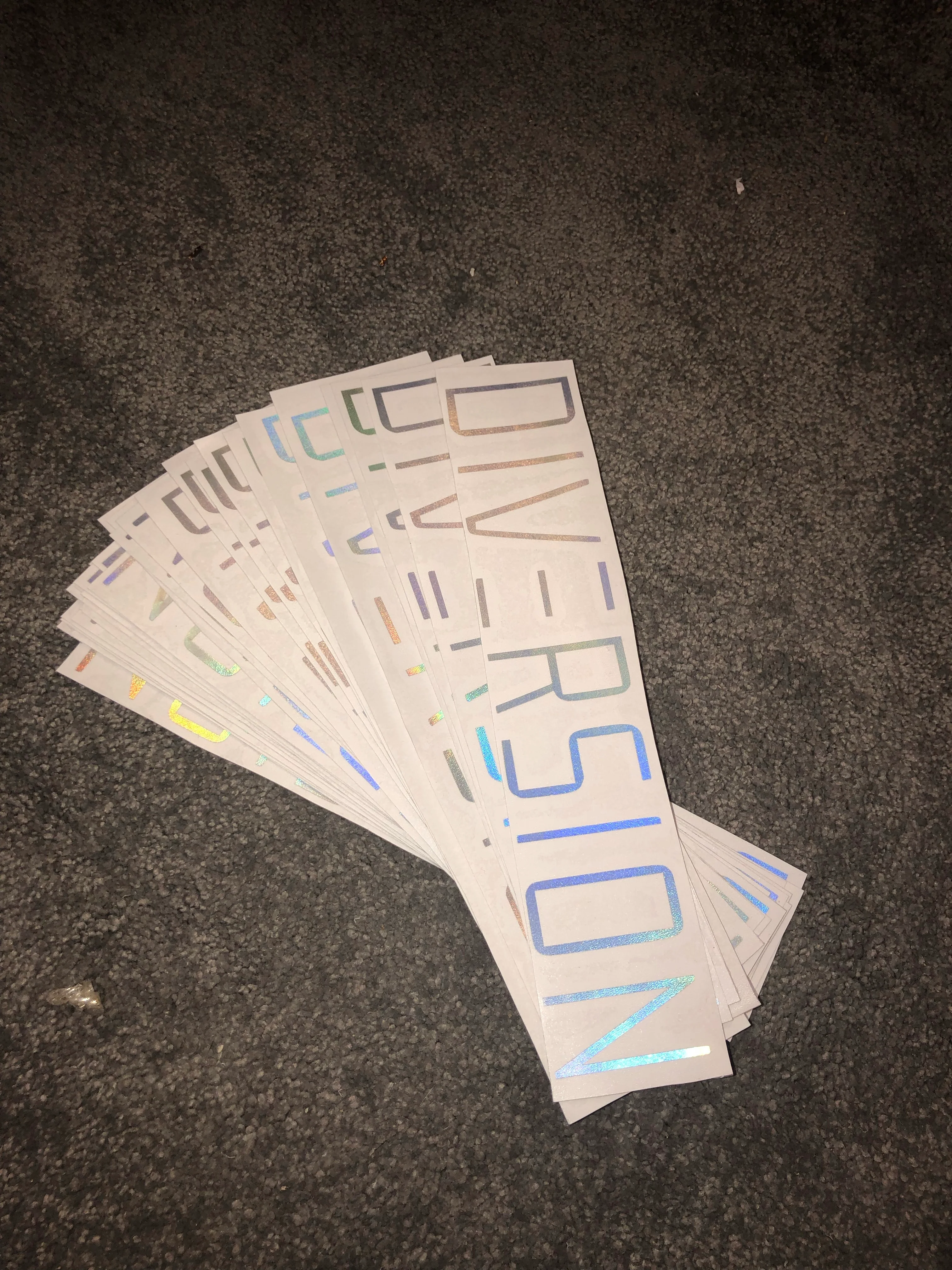 Diversion 30CM Oil Slick Sticker (Multicolour) - Image 3