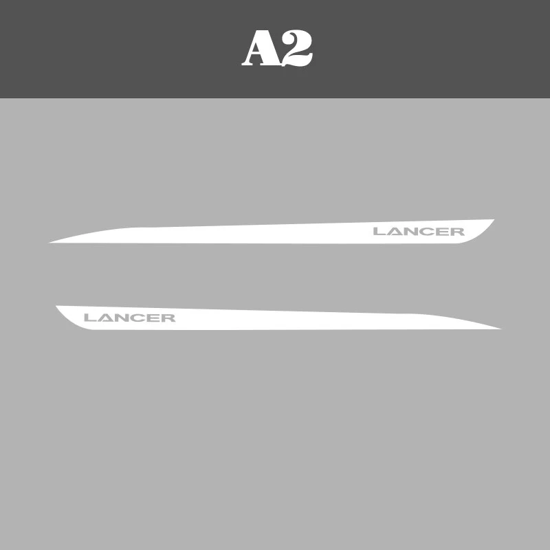 Mitsubishi Lancer Evolution 'Lancer' Side Decals (2 Pieces) - Image 6