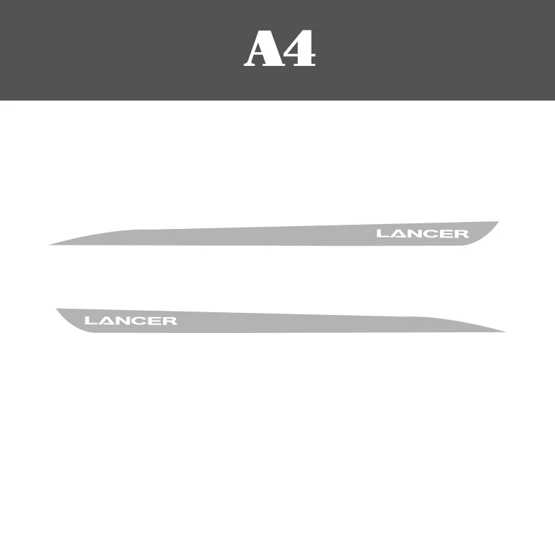 Mitsubishi Lancer Evolution 'Lancer' Side Decals (2 Pieces) - Image 7