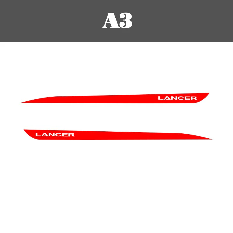 Mitsubishi Lancer Evolution 'Lancer' Side Decals (2 Pieces) - Image 8