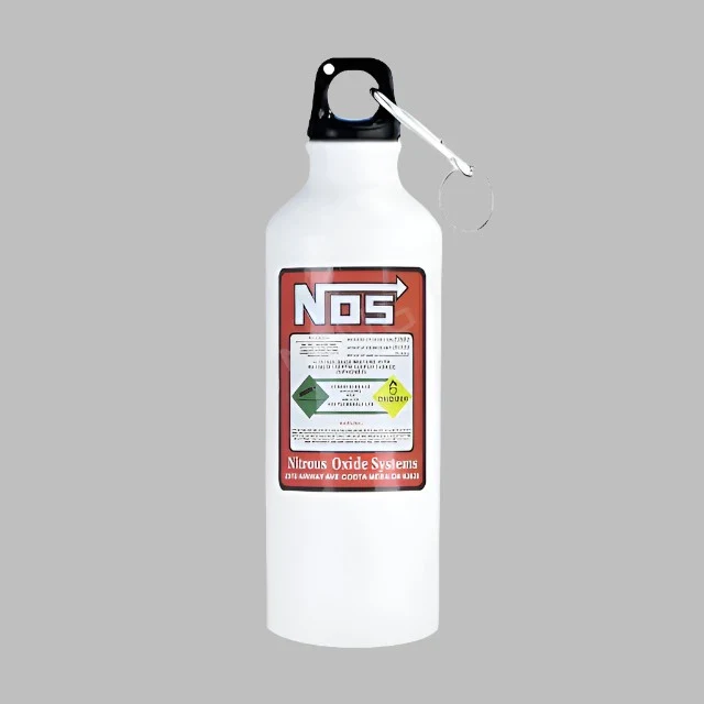 'NOS' Bottle Style Flask 500ml - Image 11
