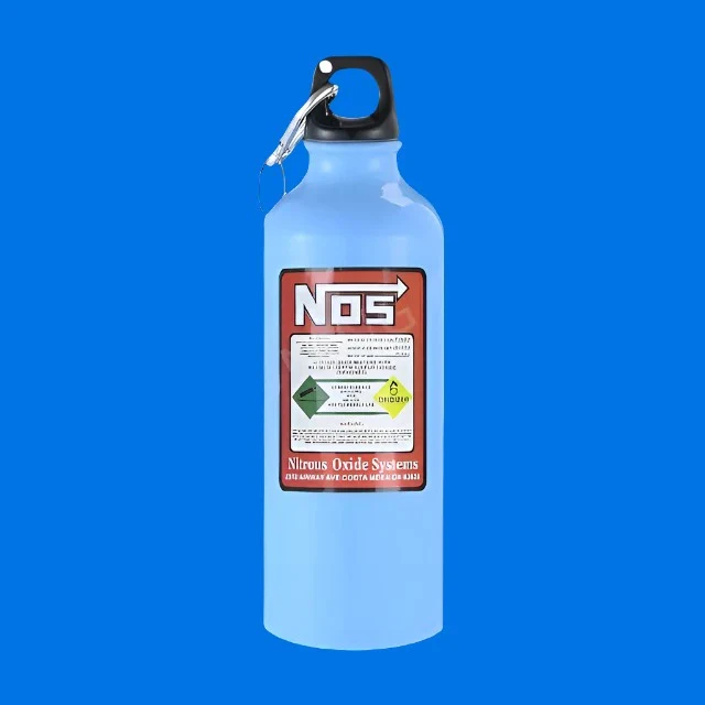 'NOS' Bottle Style Flask 500ml - Image 3