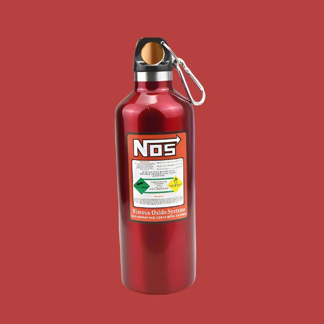 'NOS' Bottle Style Flask 500ml - Image 4